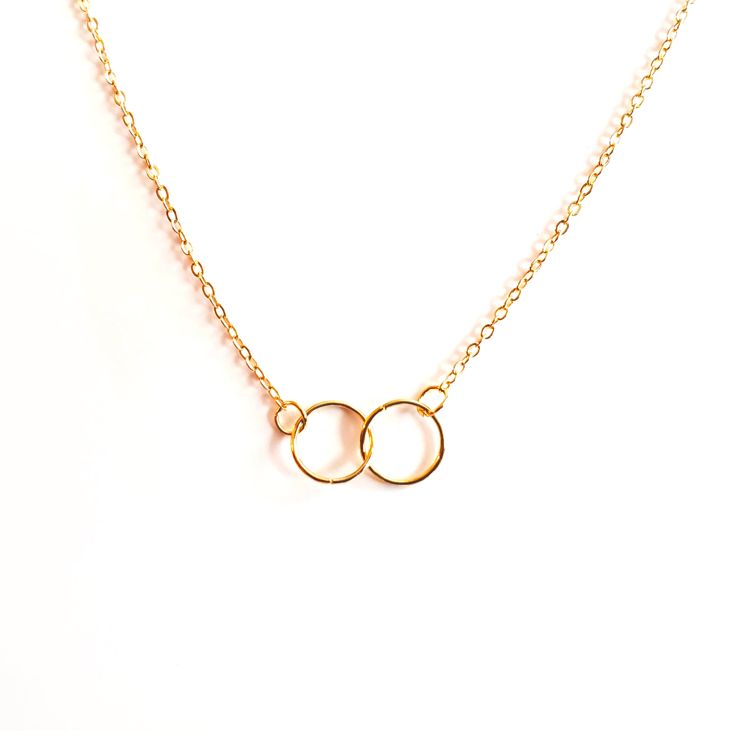 Interlocking Circles Necklace "Connection"