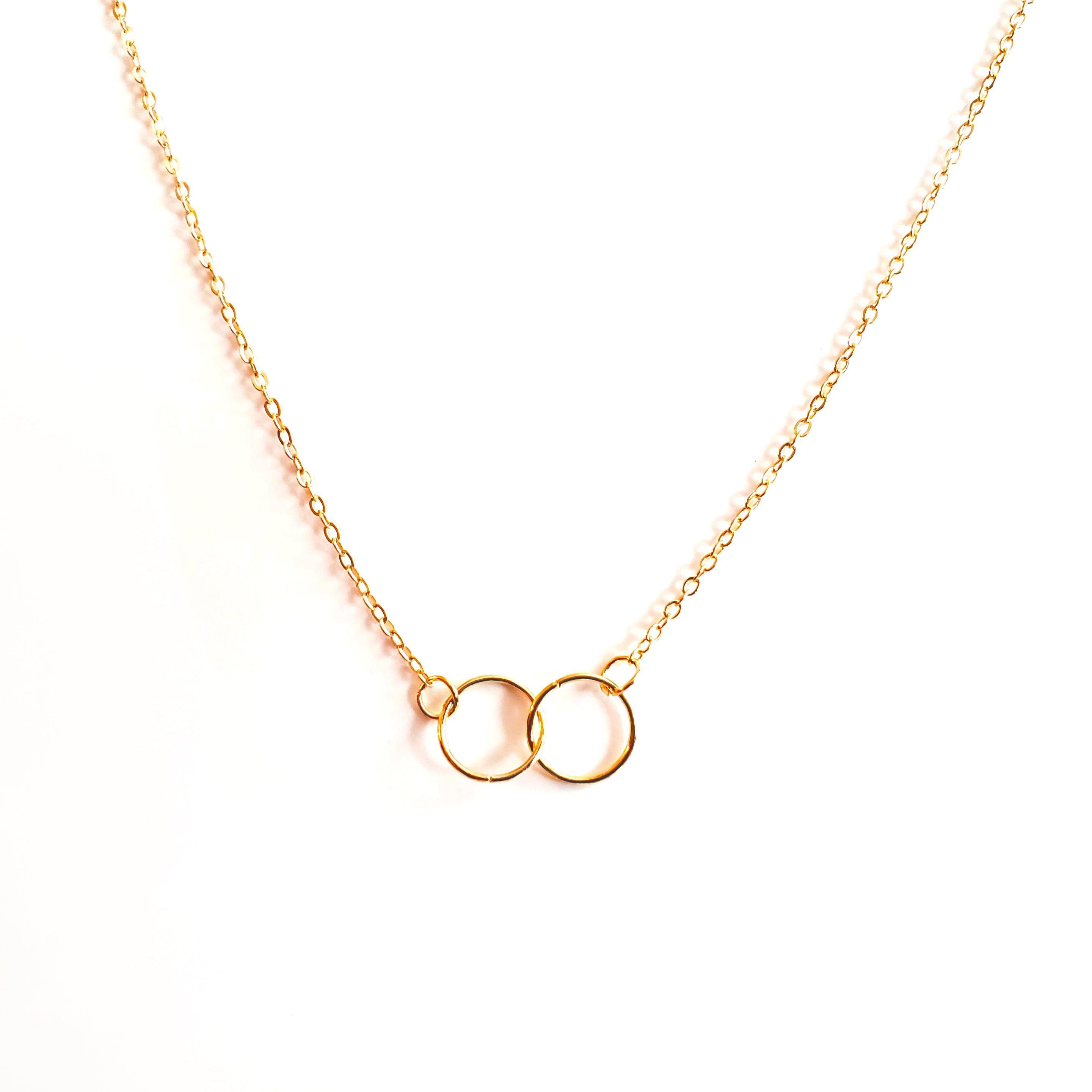 Interlocking Circles Necklace "Connection"