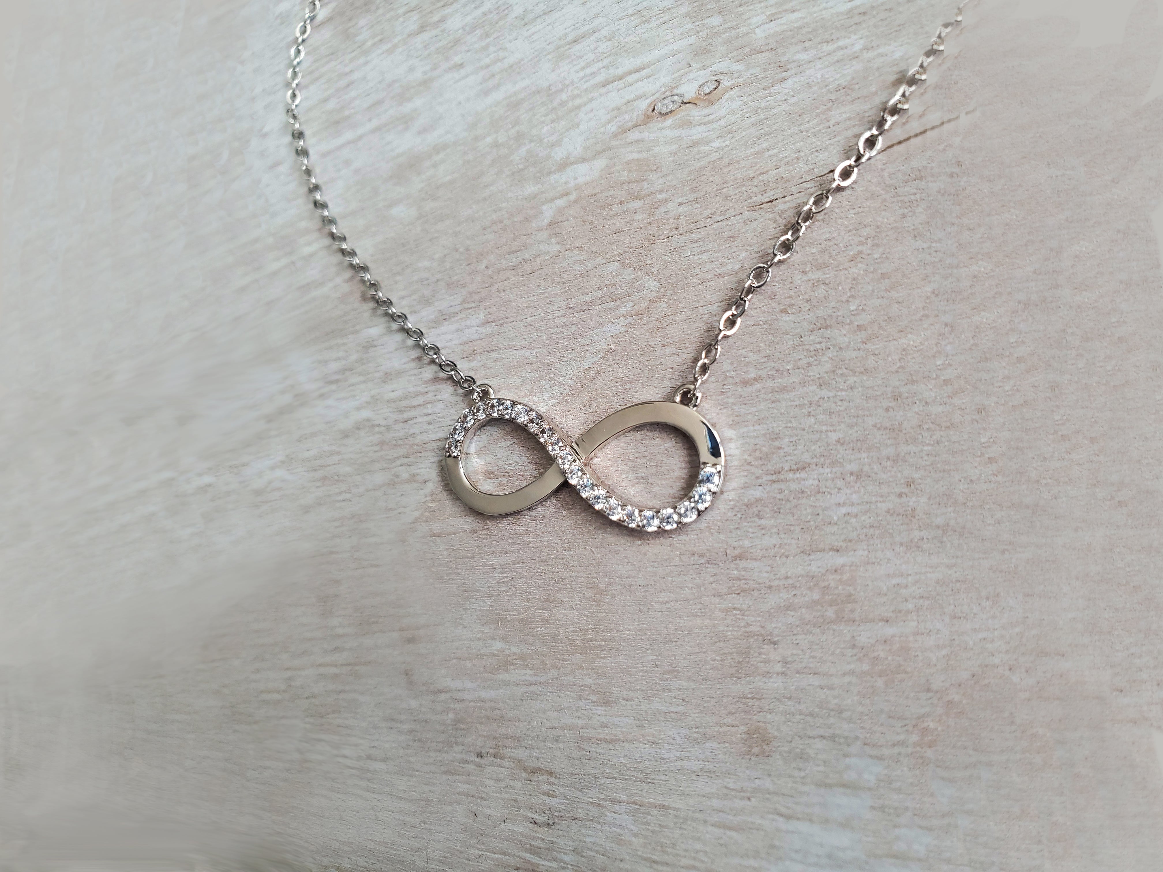 Premium Infinity Necklace with Austrian CZ